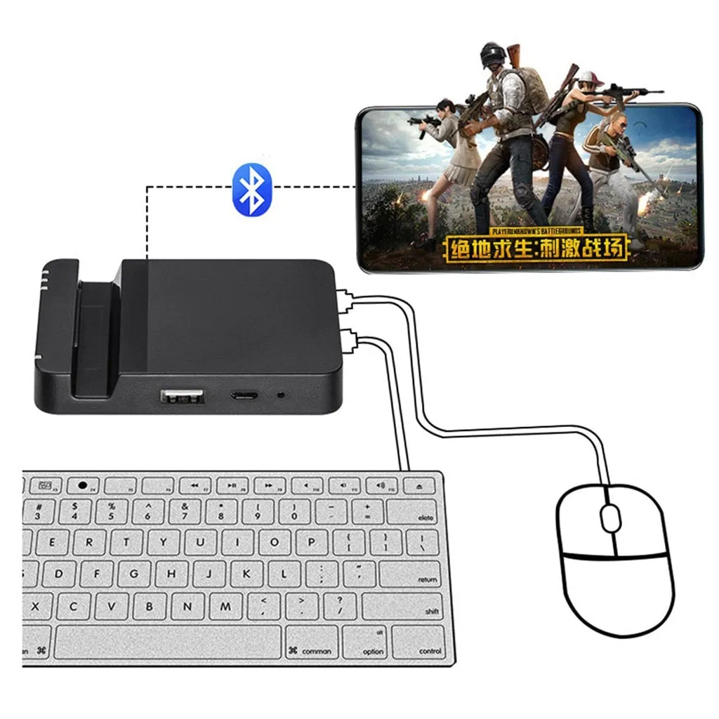 YZ Premiums | Keyboard & Mouse Converter Station | Bluetooth Adapter Dock